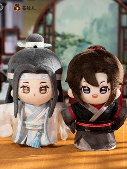 พวงกุญแจตุ๊กตา 12 cm MDZS ( wwx+lwj) 擎苍苍妹儿魔道祖师魏无羡蓝忘机棉花娃娃挂件12CM正版周边公仔