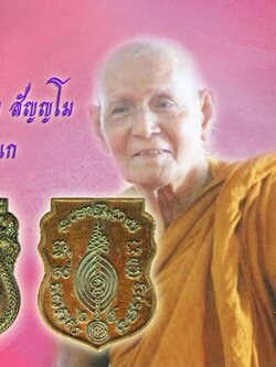 A5388 เหรียญพ่อลำใย พิมพ์หลวงปู่ดู่ วัดสะแก หมายเลขประจำองค์พระ 7670 อยุธยา 50