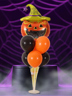 ลูกโป่ง ฟักทอง ฮาโลวีน HAPPY HALLOWEEN ฟอยล์ตกแต่งเทศกาล Halloween