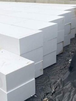 EPS FOAM,โฟมไม่ลามไฟ,โฟมกันร้อนหลังคา ขนาด 60x120 cm หนา 6" บรรจุ 2 แผ่น/แพ็ค (ราคา 390 บาท/แผ่น)