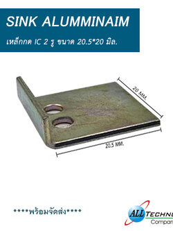 เหล็กกด IC 2 รู ขนาด 20.5*20 มิล.