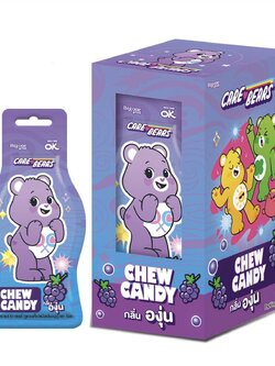 8858954207011 แคร์ แบร์ ซิว แคนดี้ กลิ่นองุ่น ตราโอเค 16 ก.