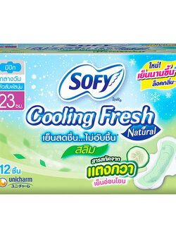 8851111153145 โซฟี คูลลิ่งเฟรชเนเจอรัล สลิม 23ซม. (แตงกวา)