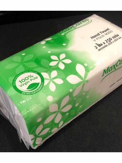กระดาษเช็ดมือ MaxCares V-FOLD M250