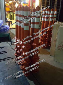 เสาล้มลุก เสาจราจร ความสูง 80 ซม.