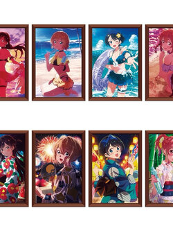 กรอบรูปงานจับฉลากอะนิเมะสะดุดรักยัยแฟนเช่า จิซึรุ&มามิ&รูกะ&ซูมิ[Ichiban Kuji Rent a Girlfriend Chizuru-Mami-Ruka-Sumi]