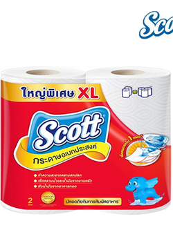 8888336032108 สก๊อตต์ กระดาษอเนกประสงค์ 2 ม้วน XL