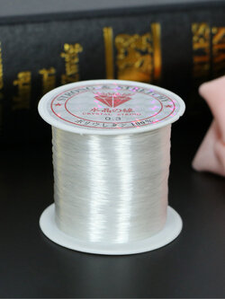 เส้นเใสล่องหน เส้นเอ็นใส ใช้ตกแต่งผูกลูกโป่ง เส้นบางพิเศษ 0.03 MM