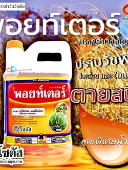 พอยท์เตอร์ สารกลูโฟซิเนต-แอมโมเนียม15% SL ขนาด 4 ลิตร สารกำจัดวัชพืชแบบไม่เลือกทำลายออกฤทธิ์กําจัดวัชพืชแบบสัมผัสตาย แ