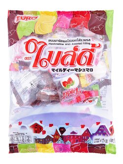 8850425003863 ไมล์ดี้ ขนมมาร์ชเมลโล่สอดไส้รวมรส 120 ก.