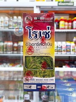 โรเซ่ : อะซอกซีสโตรบิน สารป้องกันกำจัดโรคพืช ขนาด 1 ลิตร โรคแอนแทรคโนส โรคราสนิม