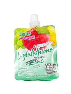 8850157100533 เยลลี่ผสมน้ำผลไม้ ตรา เจเล่-บิ้วตี้ แอลกลูต้าไธโอนและสังกะสี น้ำผลไม้รวม 140/150 กรัม