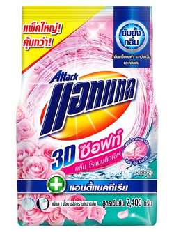 8851818044807 แอทแทค 3Dซอฟท์ กลิ่นโรแมนติกเลิฟ 2400ก.