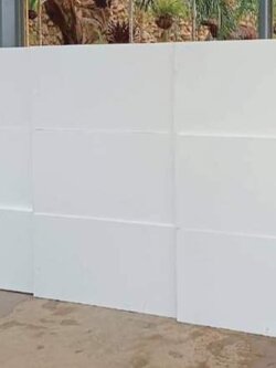 EPS FOAM,โฟมไม่ลามไฟ,โฟมกันร้อนหลังคา ขนาด 60x120 cm หนา 10 " บรรจุ 2 แผ่น/แพ็ค (ราคา 650 บาท/แผ่น)