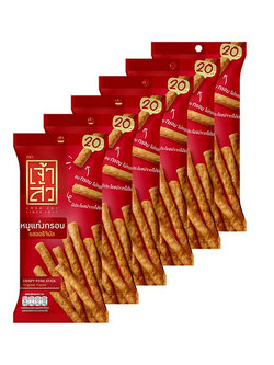 8852240040450 เจ้าสัว สแนคซ์ หมูแท่งกรอบ รสออริจินัล 18ก. (แดงเล็ก)