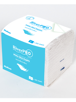 กระดาษเช็ดปาก RiverPro Mini Napkin White