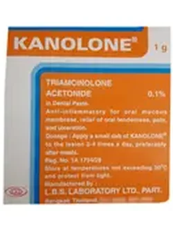 8852810184522 ยาทาแผลในปาก คาโนโลน 1 กรัม