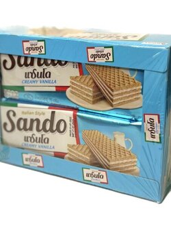 8996001358214 แซนโด เวเฟอร์ไส้ครีมรสวานิลลา 27.5ก.