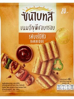 8850718805389 ธัญพืชอบกรอบ ซันไบทส์ รสบาร์บีคิว 50 กรัม