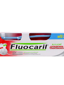 8850082000229 ฟลูโอคารีล ยาสีฟัน สูตรออริจินัล 160g +แปรงสีฟัน