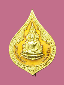 A3005 เข็มกลัดพระพุทธชินราช ปี 2528 ลงยากระหลั่ยทอง 54