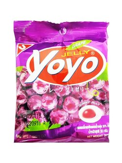 8852047232218 โยโย เจลาตินผสมน็ำองุ่น 15g.