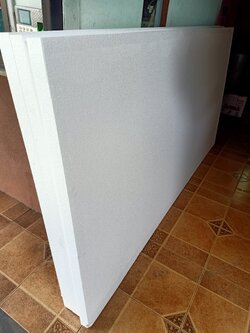 EPS FOAM,โฟมไม่ลามไฟ,โฟมกันร้อนหลังคา ขนาด 120x240 cm หนา 3" บรรจุ 5 แผ่น / แพ็ค