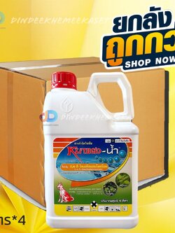 (กดสั่งซื้อครั้งละ1ลังยกลัง4แกลลอน) หมาแดง-น้ำ ขนาด 5 ลิตร#ในข้าวนาหว่านน้ำตม เพื่อกำจัดวัชพืชประเภทใบกว้าง วัชพืชประเภทก