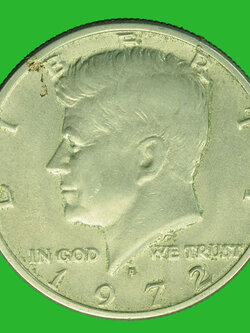 A1017 เหรียญกษาปณ์ประเทศสหรัฐปี 1972 ฮาฟดอลล่าห์