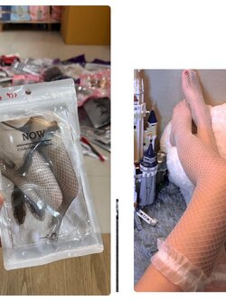 ถุงเท้ายาว ถุงน่องตาข่าย 1 คู่ TT055/TT056