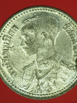 B2437 เหรียญกษาปณ์ในหลวงรัชกาลที่ 8 ราคาหน้าเหรียญ 10 สตางค์ ปี 2489 เนื้อดีบุก 17