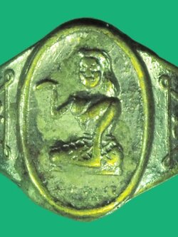 A5361 แหวนนางกวัก หลวงพ่อกวย วัดโฆษิตราราม ชัยนาท ชุบนิเกิล 12