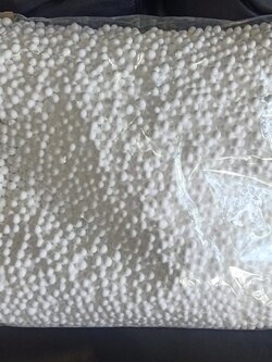 เม็ดโฟมกลมเบร์ 2 ขนาด 3-5 มม บรรจุ 100 กรัม/ถุง