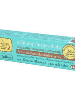 8857123060099 ยาสีฟันเทพไทยสมุนไพร สูตรสเปียร์มิ้นท์/เขียว 30g