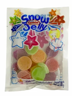 8852028312106 สโนว์เยลลี่ ทรงกลมรวมรส 100ก.