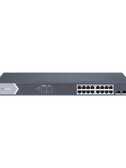 อุปกรณ์กระจายสัญญาณแบบ PoE (PoE L2 Switch) ขนาด 16 ช่อง Hikvision DS-3E1518P-SI