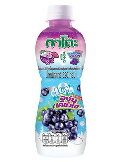 8850624041901 น้ำผลไม้ผสมวุ้นมาพร้าว ตรา กาโตะ กลิ่นองุ่นเคียวโฮ 320 กรัม