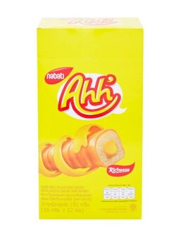 8993175540360 อ๊ะห์ ข้าวโพดอบกรอบเคลือบและสอดไส้ชีส 16 ก. แพ็ค 12 ชิ้น