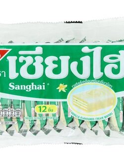 8852047111834 เซียงไฮ เวเฟอร์เคลือบครีมวนิลา 72กรัม