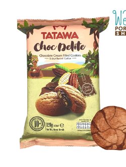 9556291800696 ทาทาวา คุกกี้สอดไส้ครีมช็อกโกแลต 120 กรัม