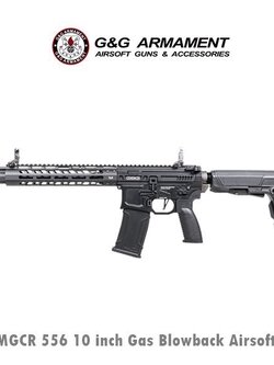 MGCR 556 10 inch Gas Blowback Airsoft Rifle - G&G
