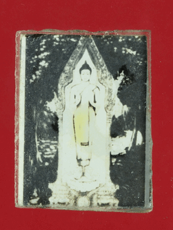 B2684 รูปอัดกระจก พระประจำวัน หลังหลวงพ่อเงิน วัดบางคลาน พิจิตร 53