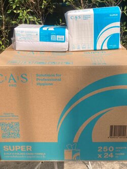 กระดาษเช็ดมือแคสโปร CAS Pro รุ่นซูเปอร์ 2 ชั้น
