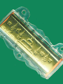 A3051 ตะกรุดเลี่ยมพลาสติกเดิมจากวัด ไม่ทราบที่ 12