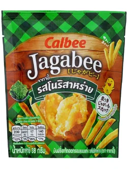 8851016211018 จากาบี้ มันฝรั้งแบบแท่ง รสสาหร่าย 38ก.