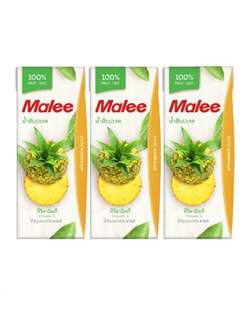 8853333010121 มาลี น้ำสับปะรด 100% 200 มล.(แพค)