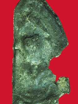 A5724 พระแผง 21 ตัดเดี่ยว กรุวัดราชบูรณะ อยุธยา เนื้อชินเงิน 13