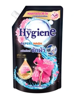 8850092259532 ไฮยีน น้ำยาซักผ้าชนิดน้ำ กลิ่นพีโอนี บลูม 600 กรัม
