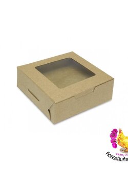20 ใบ ● กล่องใส่ทาร์ตไข่ กล่องใส่บราวน์นี่ กล่องใส่ของขวัญ กล่องใส่สบู่ 100 กรัม ● ขนาด 8.2 x 8.2 x 3 เซนติเมตร ( BK50 )
