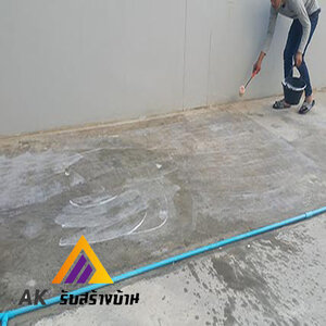 การเทพื้นคอนกรีตทับพื้นเดิม